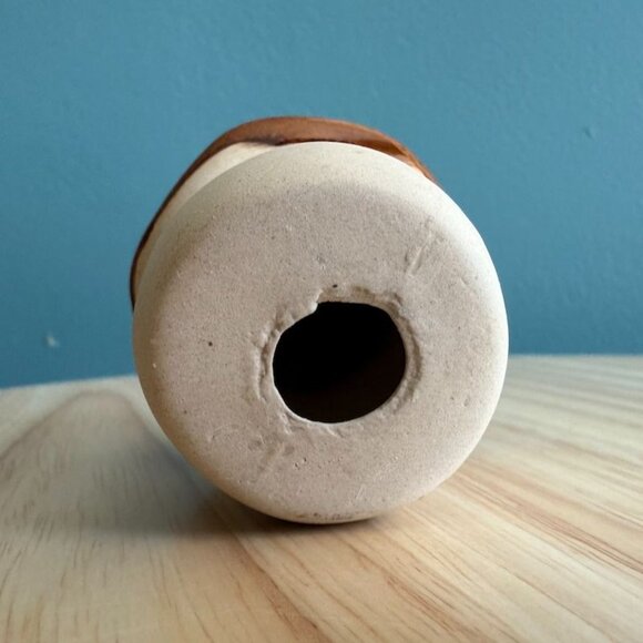 3" Ceramic Mushroom Figurine Speckled RED Glaze Natural Finish Table Decor - Picture 5 of 8